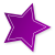 Dancing the Alphabet - one star purple