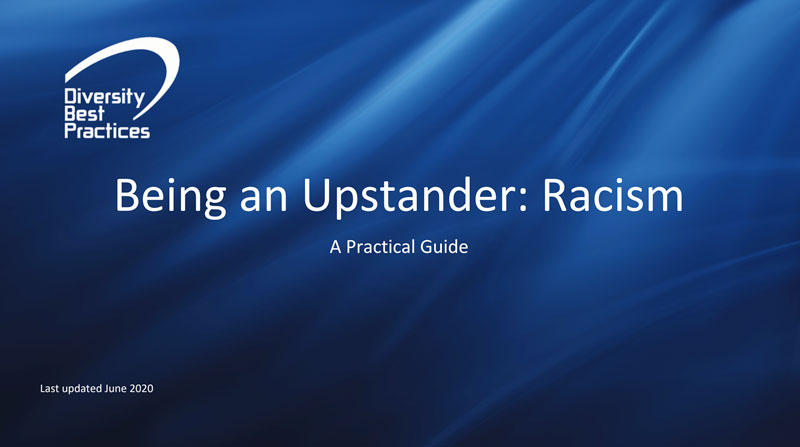 Diversity Best Practices: Upstanding Against Racism